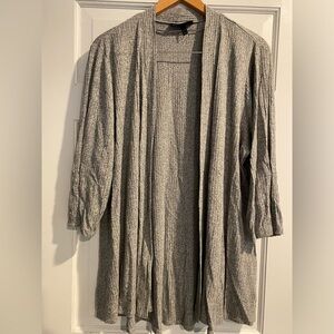 Lane Bryant grey ribbed over piece, 22/24